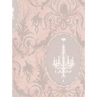 Seabrook Designs CM10701 Camille Acrylic Coated Chandelier Wallpaper